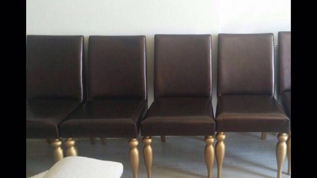 Spot Deri Gold Bacaklı Sandalye