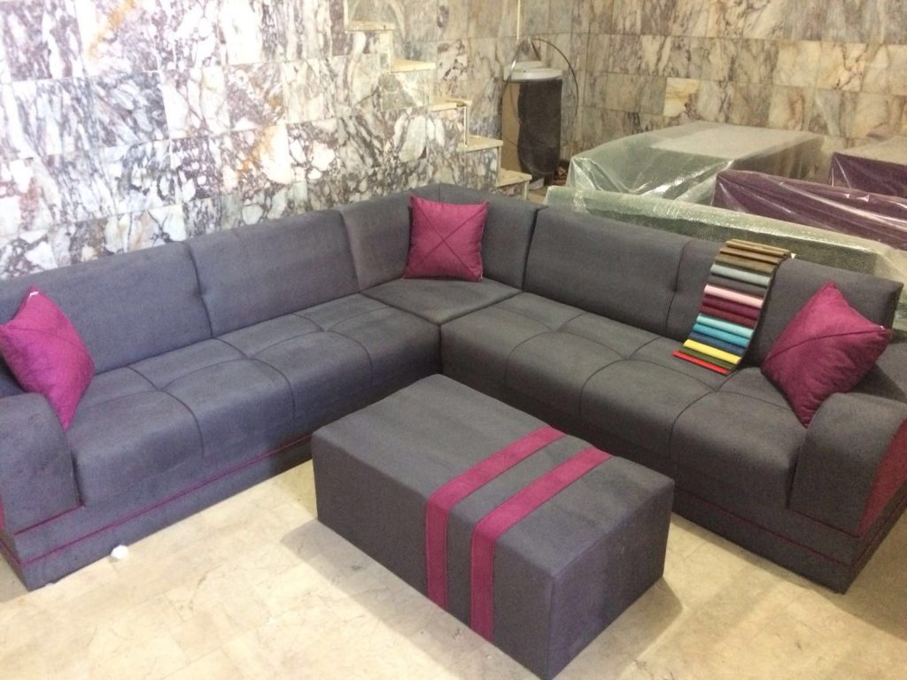 Spot Gri Pembe Köşe Takımı