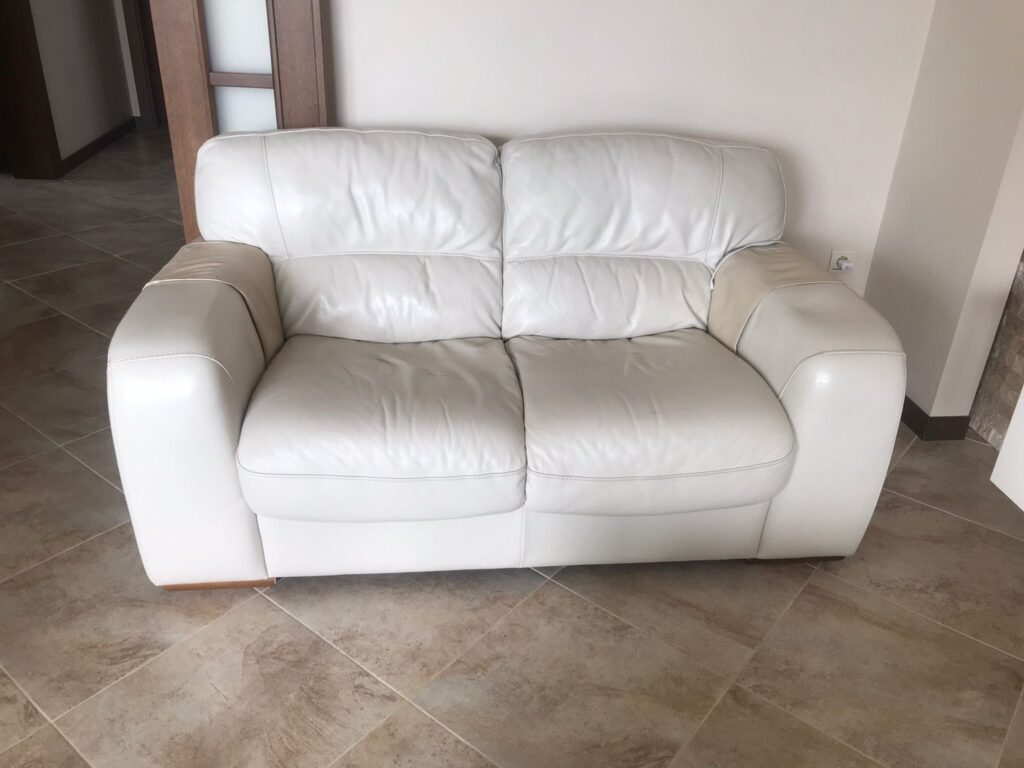 Beyaz Deri Oturma Grubu